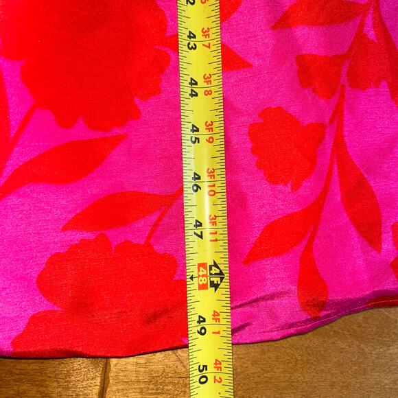 Classic Rose Peplum Midi Dress - kate spade new york Pink/Red size 17 EUC - Picture 10 of 10